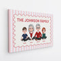 7945CUS1 family name canvas art_ personalized gifts for family with pet 7945c3vmf_2