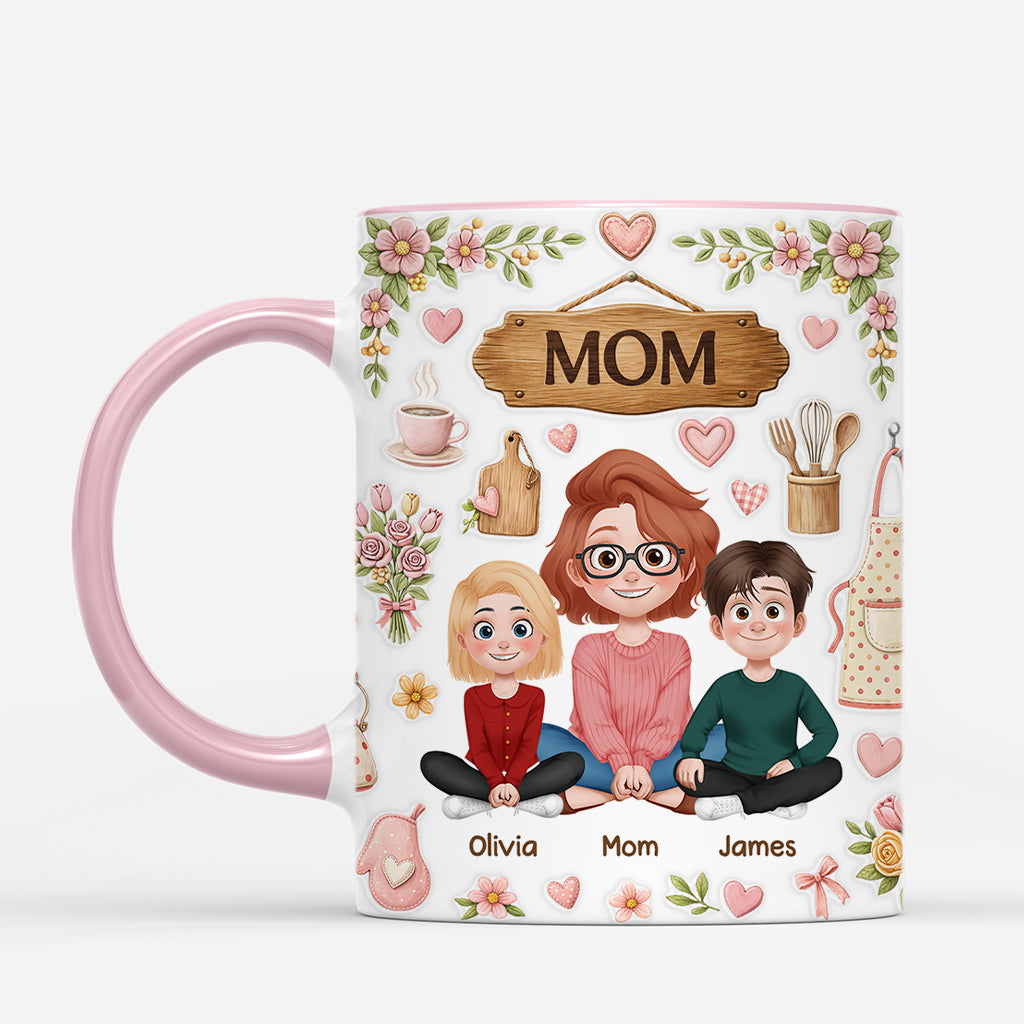 7949MUS1 3d printing effect personalized mothers day mugs gifts for momgrandma 7949m3yna