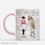 7954MUS1 3d printing effect horse and owner mug personalized horse lover gifts 7954m8fcu