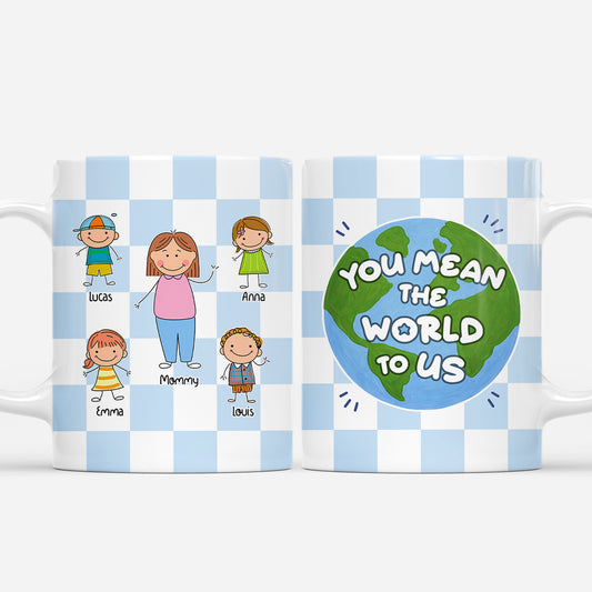 7955MUS1 you mean the world to me mug personalized gifts for momdad 7955m6pwa
