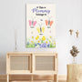 7959CUS3 butterfly footprints mothers day_ canvas custom gifts for momgrandma 7959c6yca
