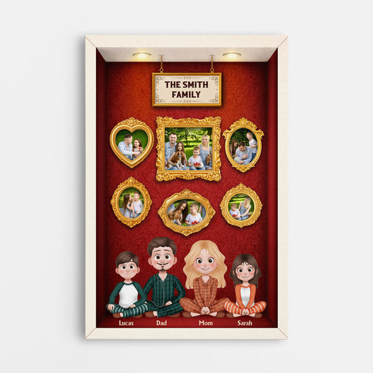 7962CUS1 family photo gallery wall_ canvas personalized gifts for family 7962c6vwi