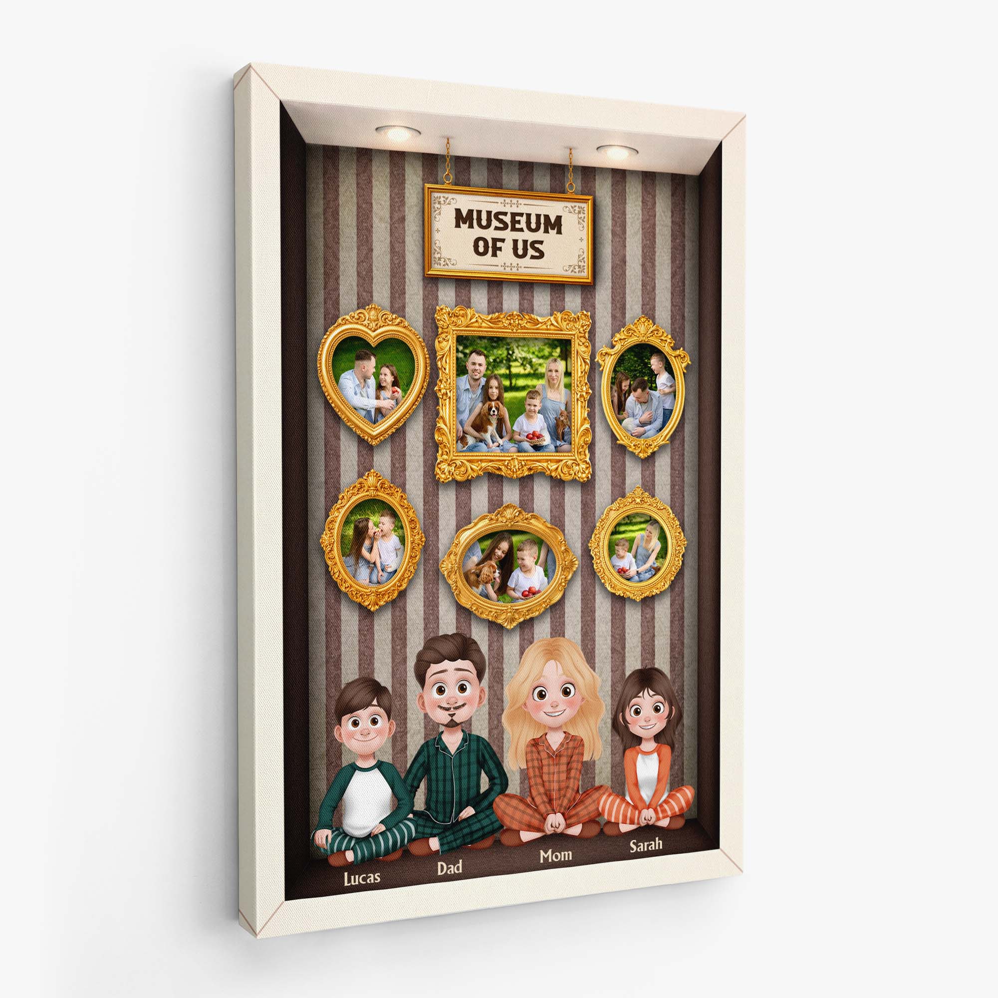 7962CUS2 family photo gallery wall_ canvas personalized gifts for family 7962c6vwi