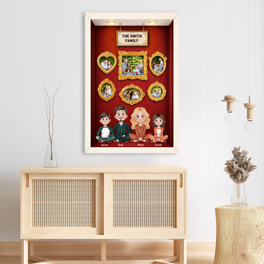 7962CUS3 family photo gallery wall_ canvas personalized gifts for family 7962c6vwi