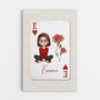 7976CUS1 playing card wall art custom mothers day canvas for momgrandma 7976ctfna