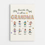 7977CUS1 my favorite people call me grandma custom canvas with grandkids faces 7977ctyna