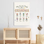 7977CUS3 my favorite people call me grandma custom canvas with grandkids faces 7977ctyna