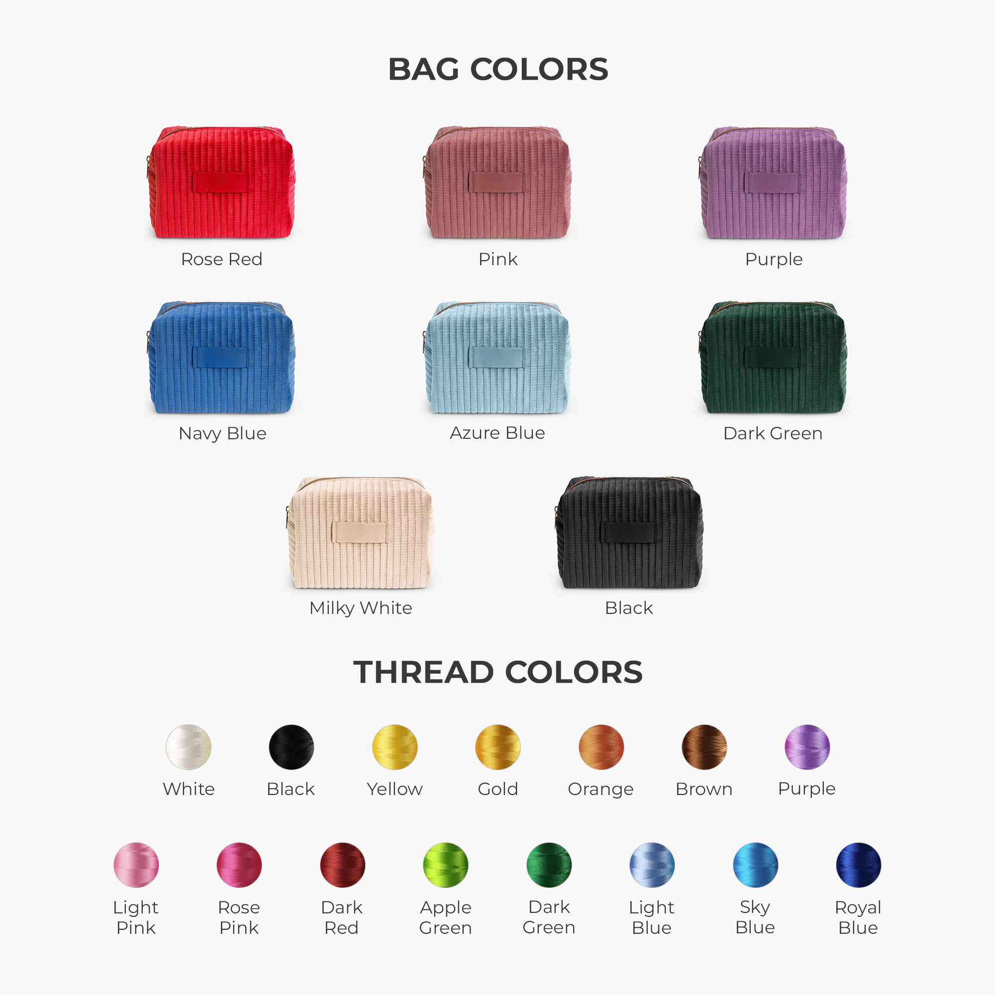 7981AUS3 embroidered velvet cosmetic bag with name personalized gifts for her 7981ab0p5a