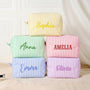 7982AUS1 embroidered striped cosmetic bag with name personal gifts for her 7982ab0p5a