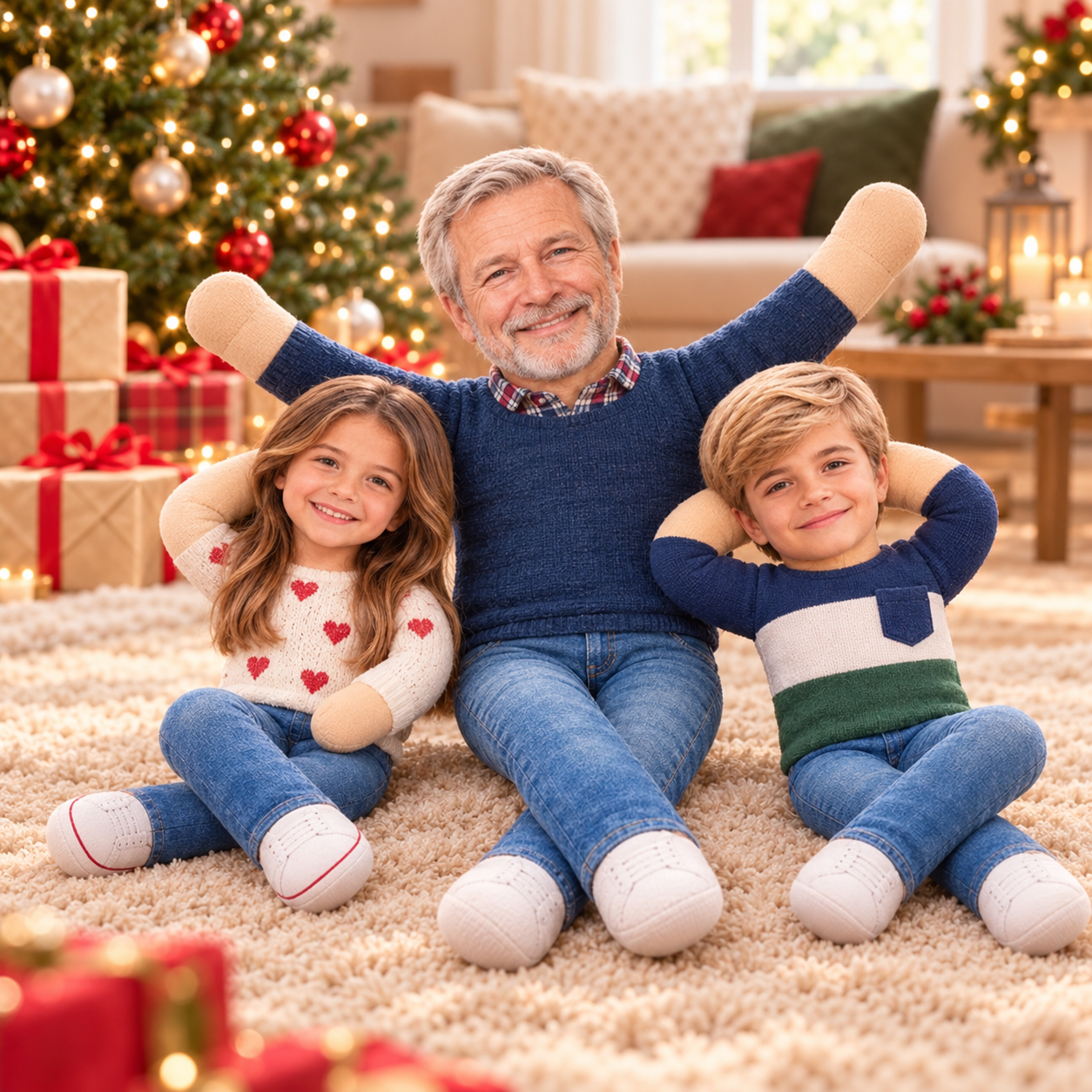 [3D Printing Effect] AI Custom Grandpa Mini Doll with Poseable Body ...
