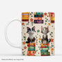 8013MUS1 3d printing effect book and cat mug custom gifts for cat lovers 8013m6dzd