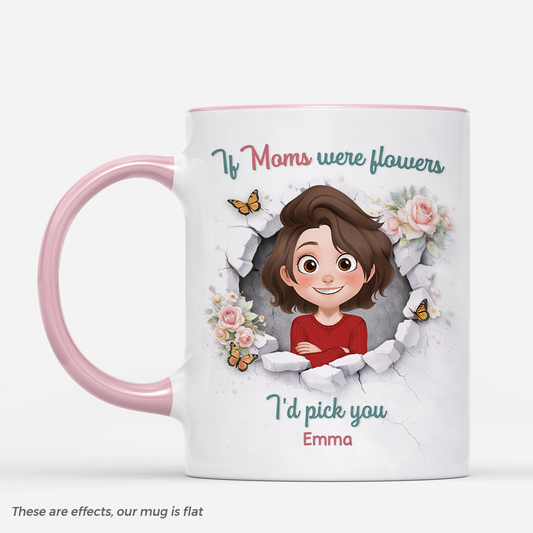 8025MUS1 3d printing effect if nanas were flowers photo mug custom gifts for grandmamom 8025mshca