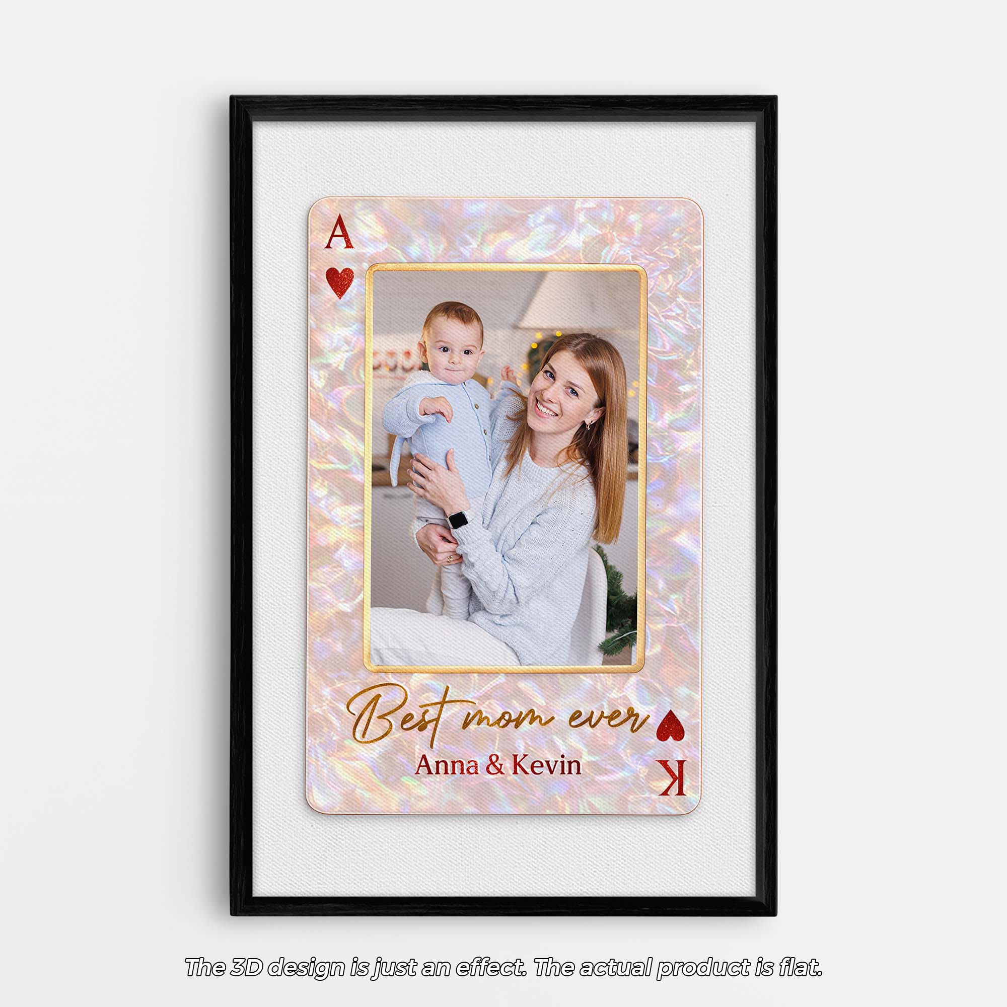8037CUS1 custom playing card photo wall art canvas gifts for momdad 8037c8qma
