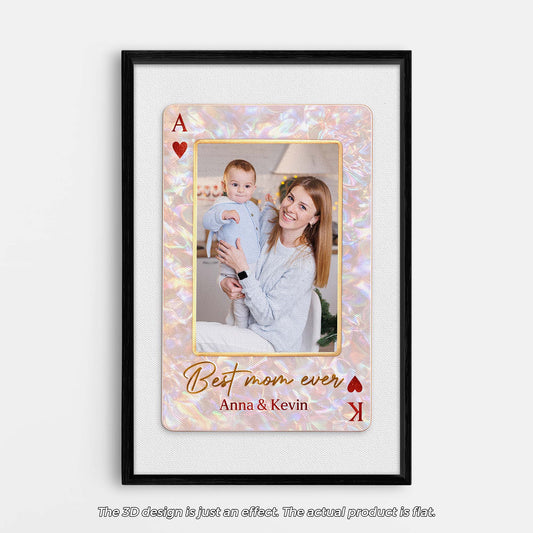 8037CUS1 custom playing card photo wall art canvas gifts for momdad 8037c8qma