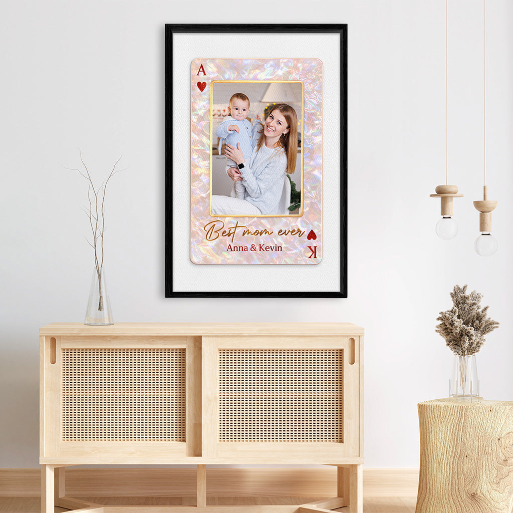 8037CUS3 custom playing card photo wall art canvas gifts for momdad 8037c8qma