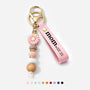 8039MUS1 uv printed daisy beaded keychain custom gifts for momgrandma 8039mj8pca
