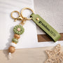 8039MUS2 uv printed daisy beaded keychain custom gifts for momgrandma 8039mj8pca