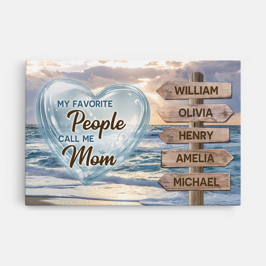 8044CUS1 personalized street sign canvas_ with names gifts for momdad 8044ctqha