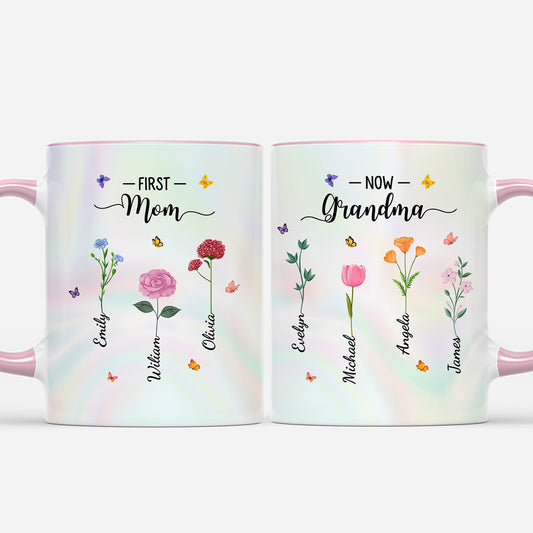 8048MUS1 first mom now grandma mug grandmother gifts personalized 8048m8pna