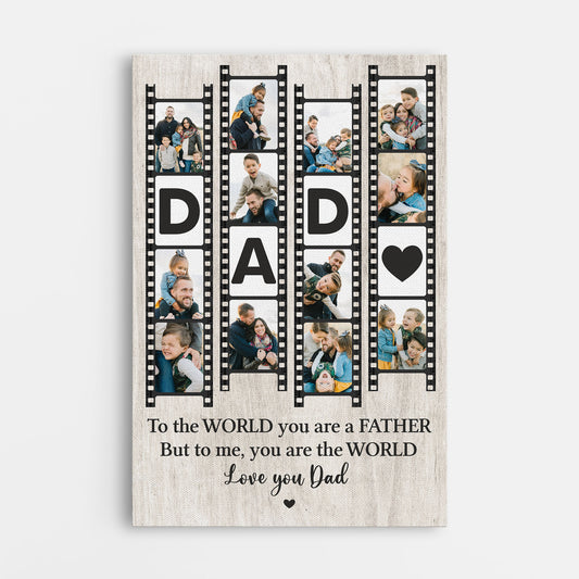 8067CUS1 photo strip canvas art personalized gifts for dadmom 8067c3vab_3