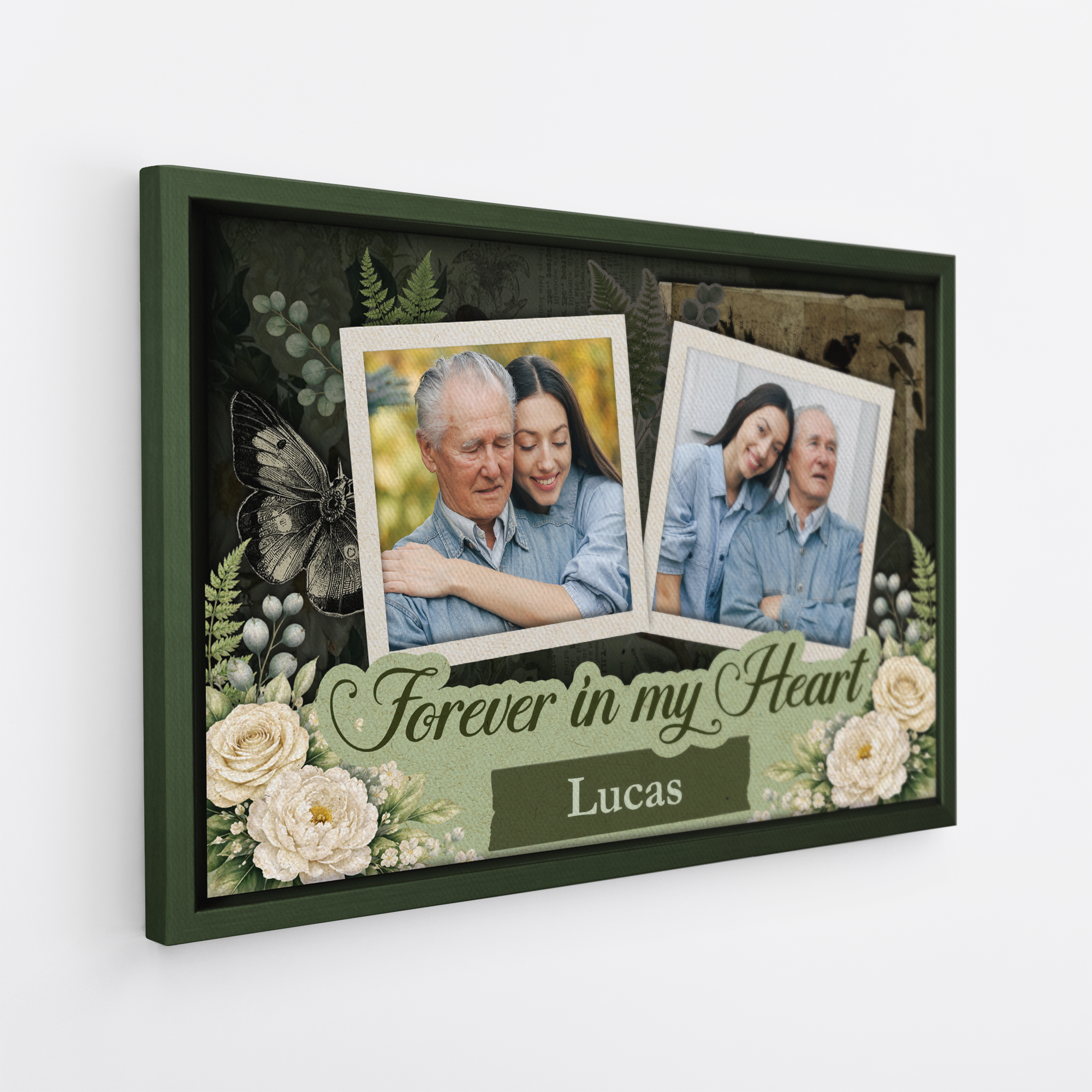 8068CUS2 3d printing effect photo canvas prints personalized memorial gifts 8068c3fwa