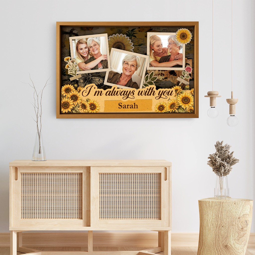 8068CUS3 3d printing effect photo canvas prints personalized memorial gifts 8068c3fwa