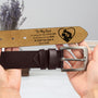8078JUK2 personalised engraved leather belt for dad from daughter 8078jsqmb