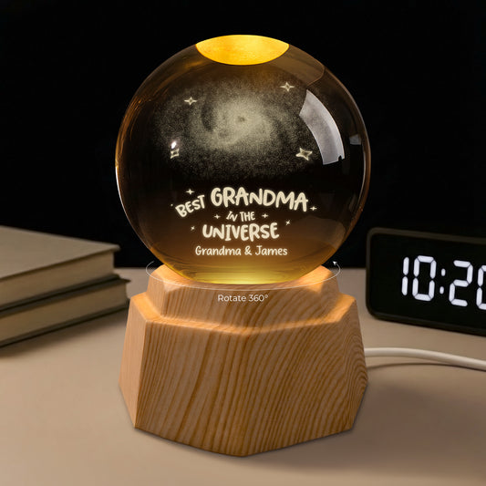 8086LUS2 universe 3d crystal ball lamp custom gifts for dadmomgrandpagrandma 8086l8qnb