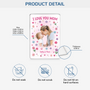 8100RUS3 i love you rectangle acrylic plaque with photo custom gifts for momdad 8100r8kaa