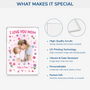 8100RUS4 i love you rectangle acrylic plaque with photo custom gifts for momdad 8100r8kaa