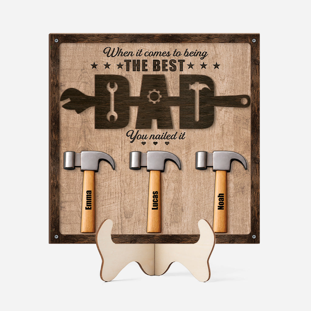 8110QUS1 3d printing effect you nailed it wooden plaque custom gifts for dadgrandpa 8110qsybb