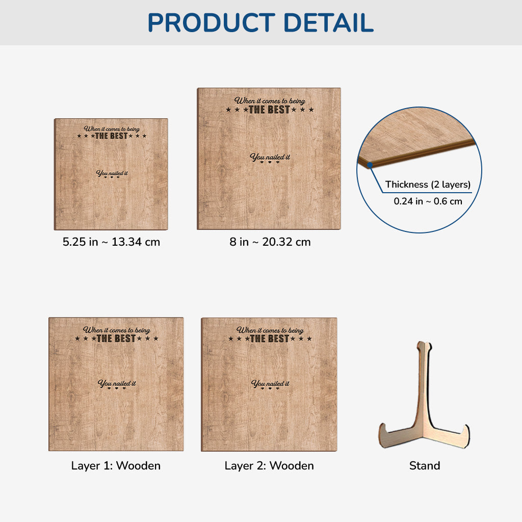 8110QUS3 3d printing effect you nailed it wooden plaque custom gifts for dadgrandpa 8110qsybb