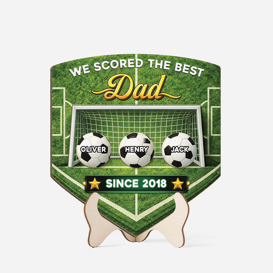 8114QUS1 3d printing effect we scored the best dad wooden plaque custom soccer gifts 8114qsfhb