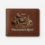 8132JUS1 3d printing effect treasures rest leather wallet custom gifts for him 8132j6xmb