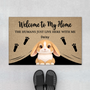 8143DUS1 personalized rabbit doormat welcome to my home doormat 8143dak5i_64adf3c3 cc7e 4520 b2ba 59a6260bed86