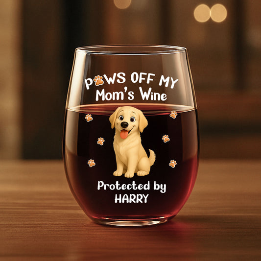 8149IUS1 paws off my wine glass personalized dog mom gifts 8149invwc_1