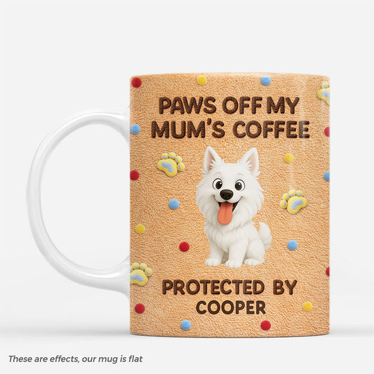 8159MUS1 paws off my moms coffee mug personalized gifts for dog lovers 8159mnvwc