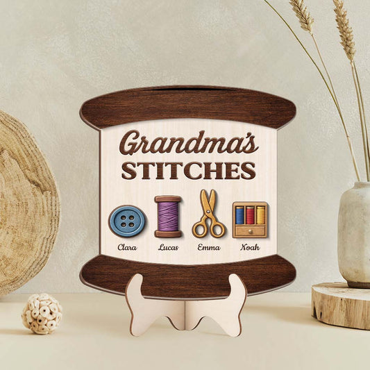 8175QUS2 moms stitches wooden plaque custom sewing gifts for momgrandma 8175qclma