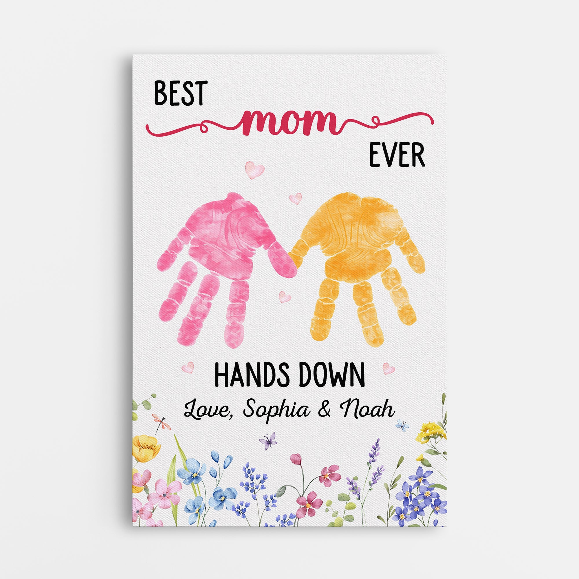 8177CUS1 best mom ever hands down canvas custom gifts for momgrandma 8177cnpaa