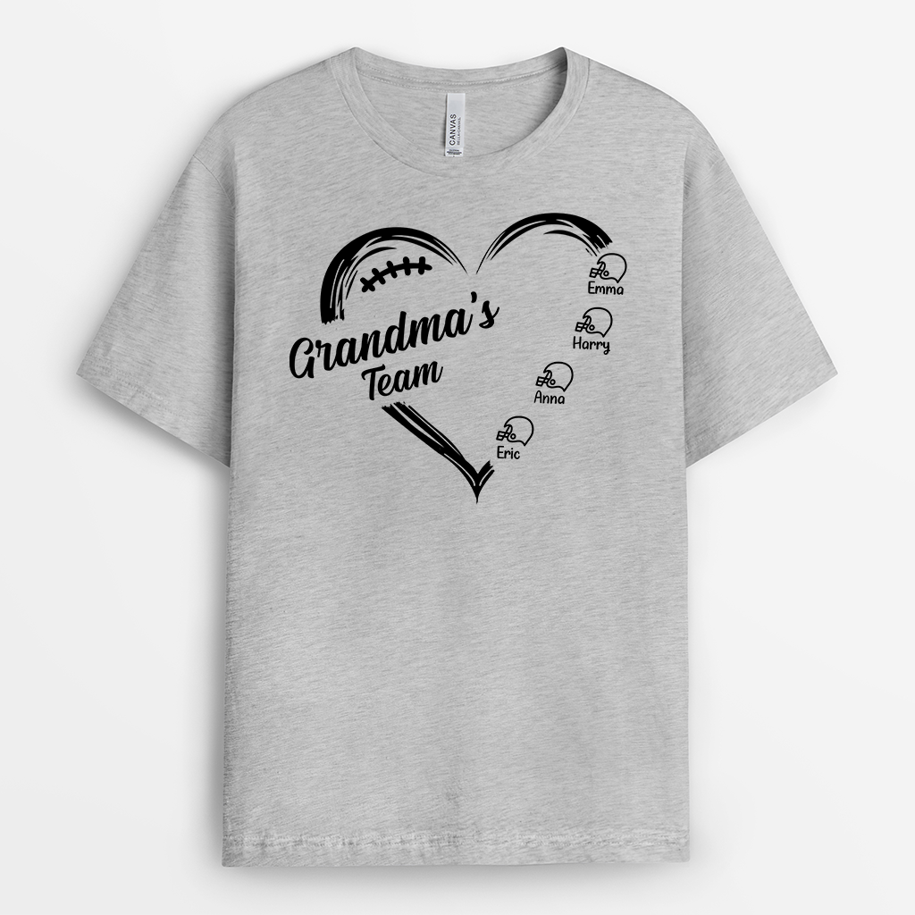 8210AUS2 mommys team shirt personalized football gifts for momgrandma 8210ankaa