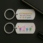 8216JUS2 3d printing effect lego metal keychain custom gifts for dadmom 8216j8qnb