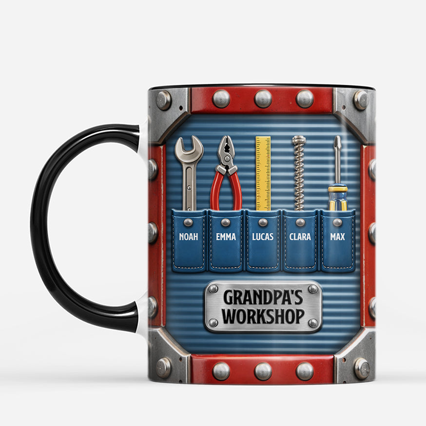 8220MUS2 3d printing effect daddys workshop mug custom gifts for dadgrandpa 8220m8lmb