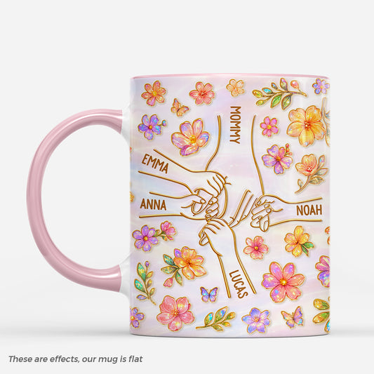 8230MUS1 3d printing effect hand in hand coffee mug customized gifts for momgrandma 8230maqza_439bf88d a1a8 4e55 8e27 3c67958ecc10