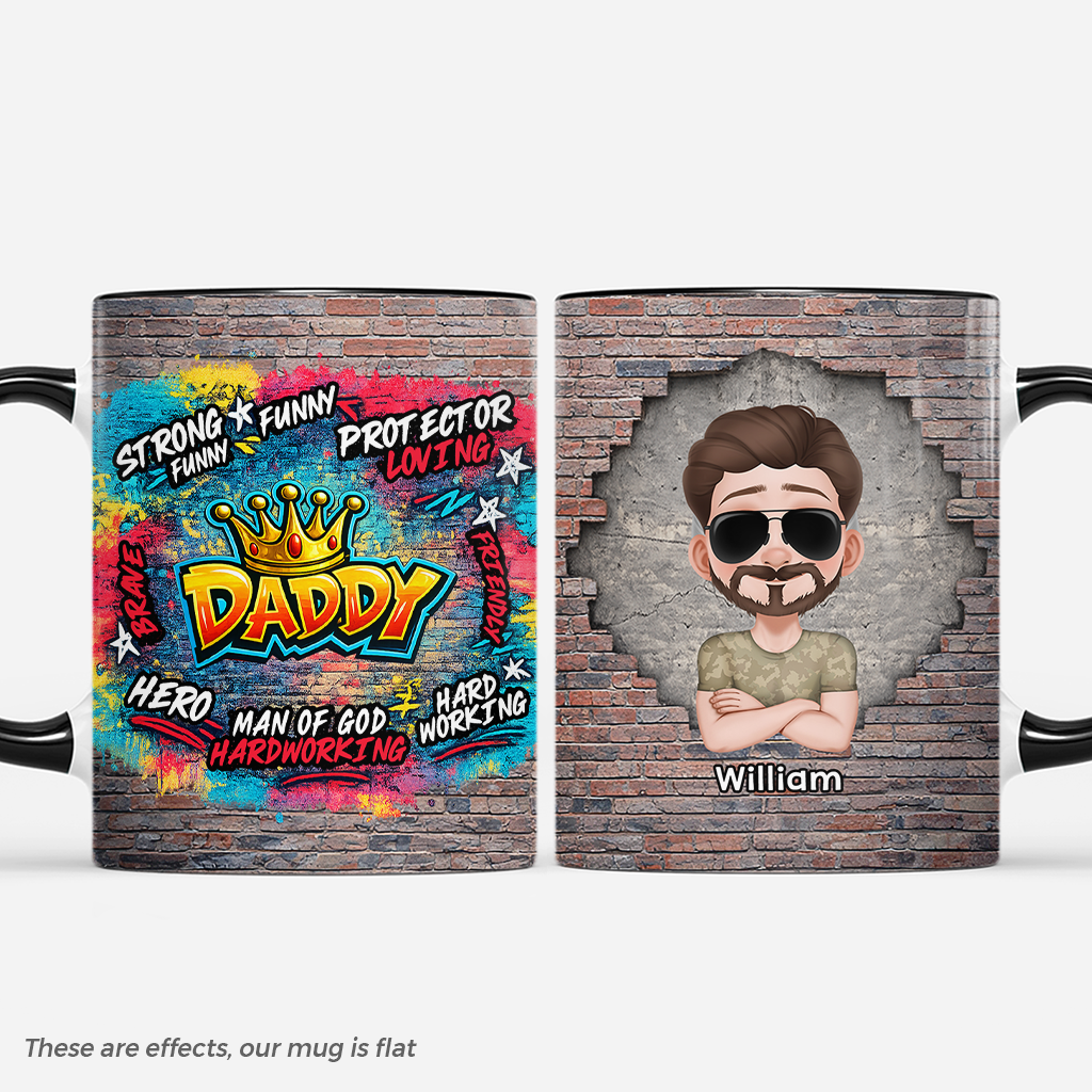 8244MUS1 3d printing effect positive affirmation mugs custom gifts for dadgrandpa 8244mtqhb