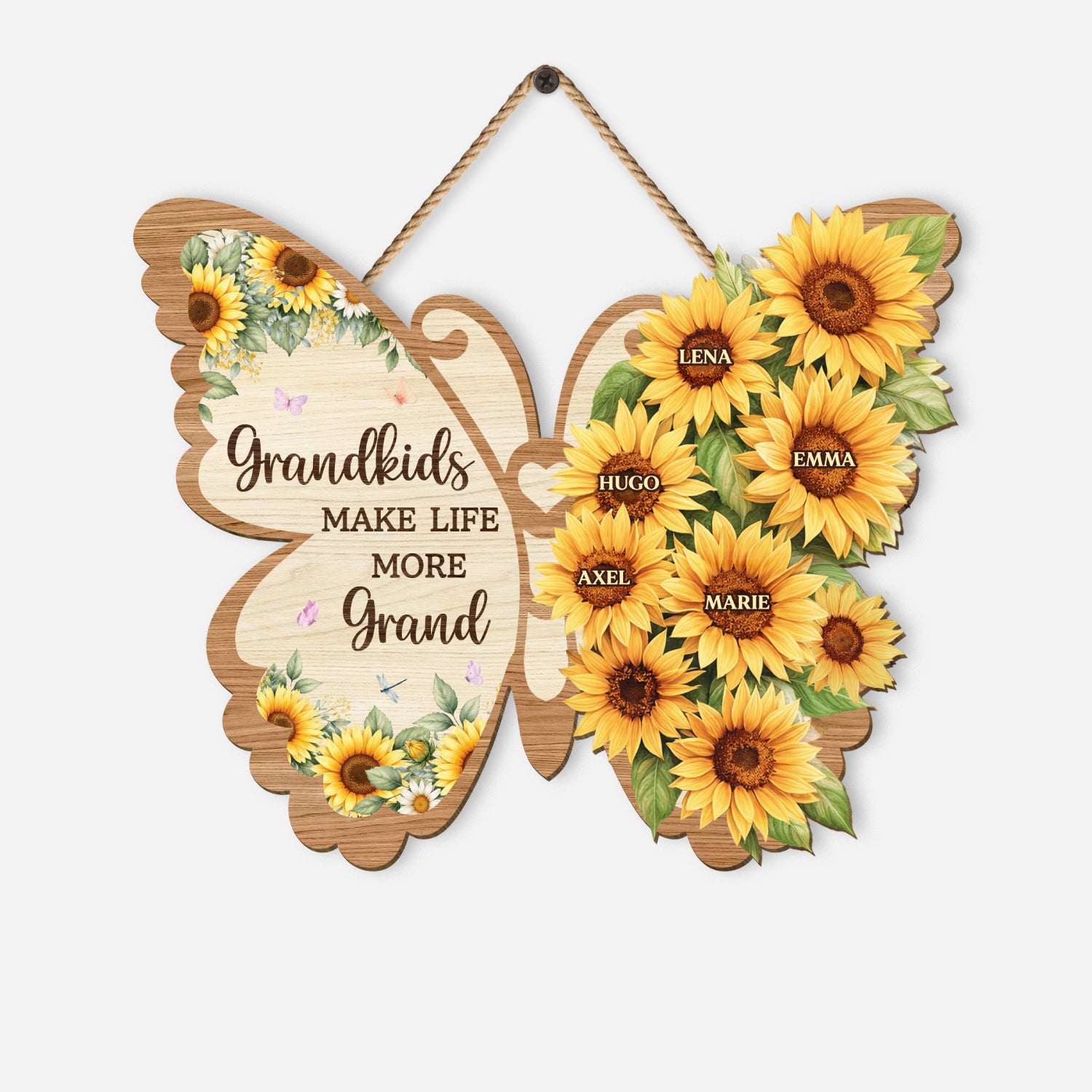 8251QUS1 grandkids make life more grand wooden sign custom gifts for grandmamom 8251qnyza