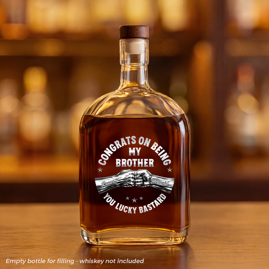8257IUS1 3d printing effect congrats on being my brother whiskey bottle personal gifts for him 8257isfwe