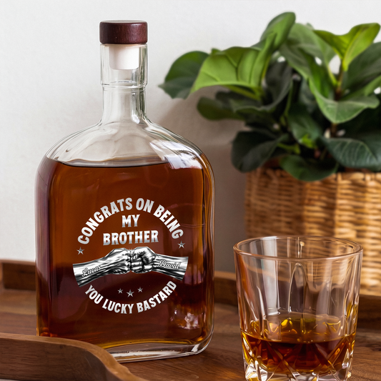 8257IUS25 3d printing effect congrats on being my brother whiskey bottle personal gifts for him 8257isfwe