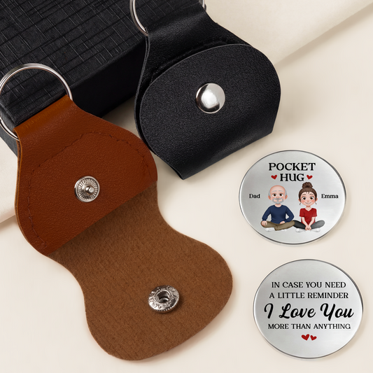 8266AUS2 i love you leather pocket hug personalized gifts for momdad 8266aj8fca