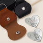8270AUK2 personalised couples holding hand leather pocket hug for husbandwife 8270ajttag