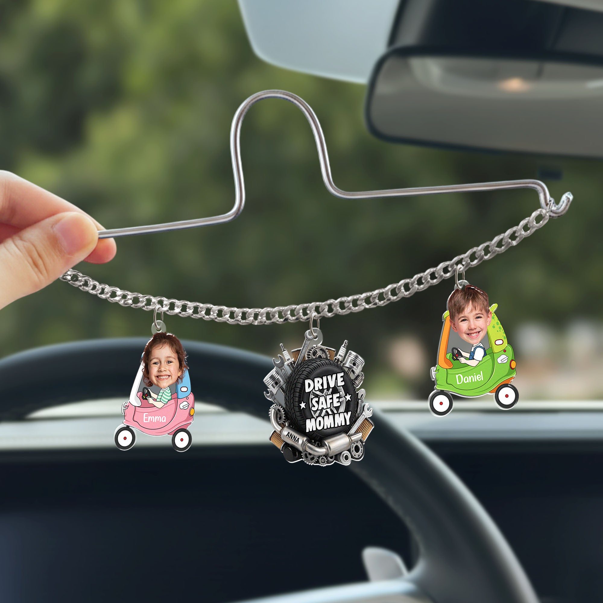 8277GUS2 drive safe car charm with kid face custom gifts for dadmom 8277gsyab